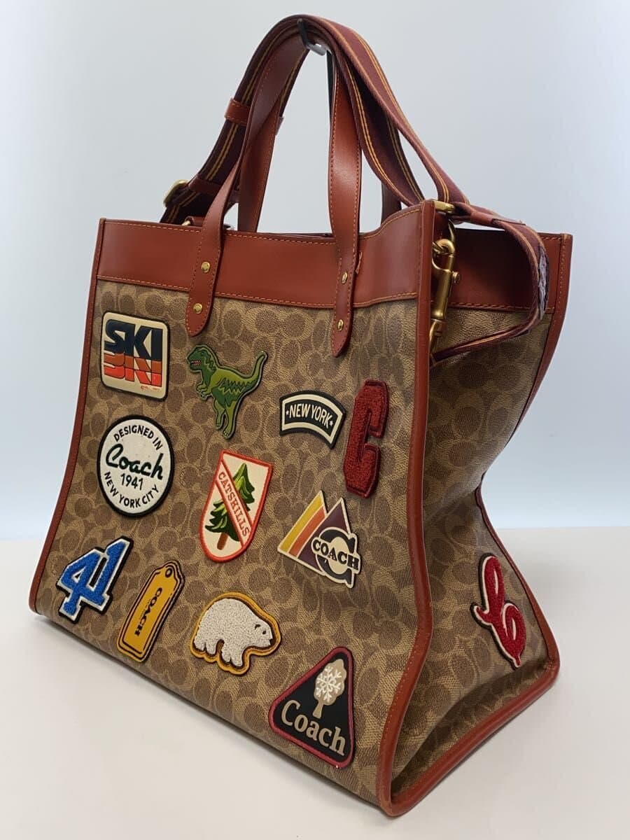 COACH Tote Bag BRW All Over Pattern C6676 2