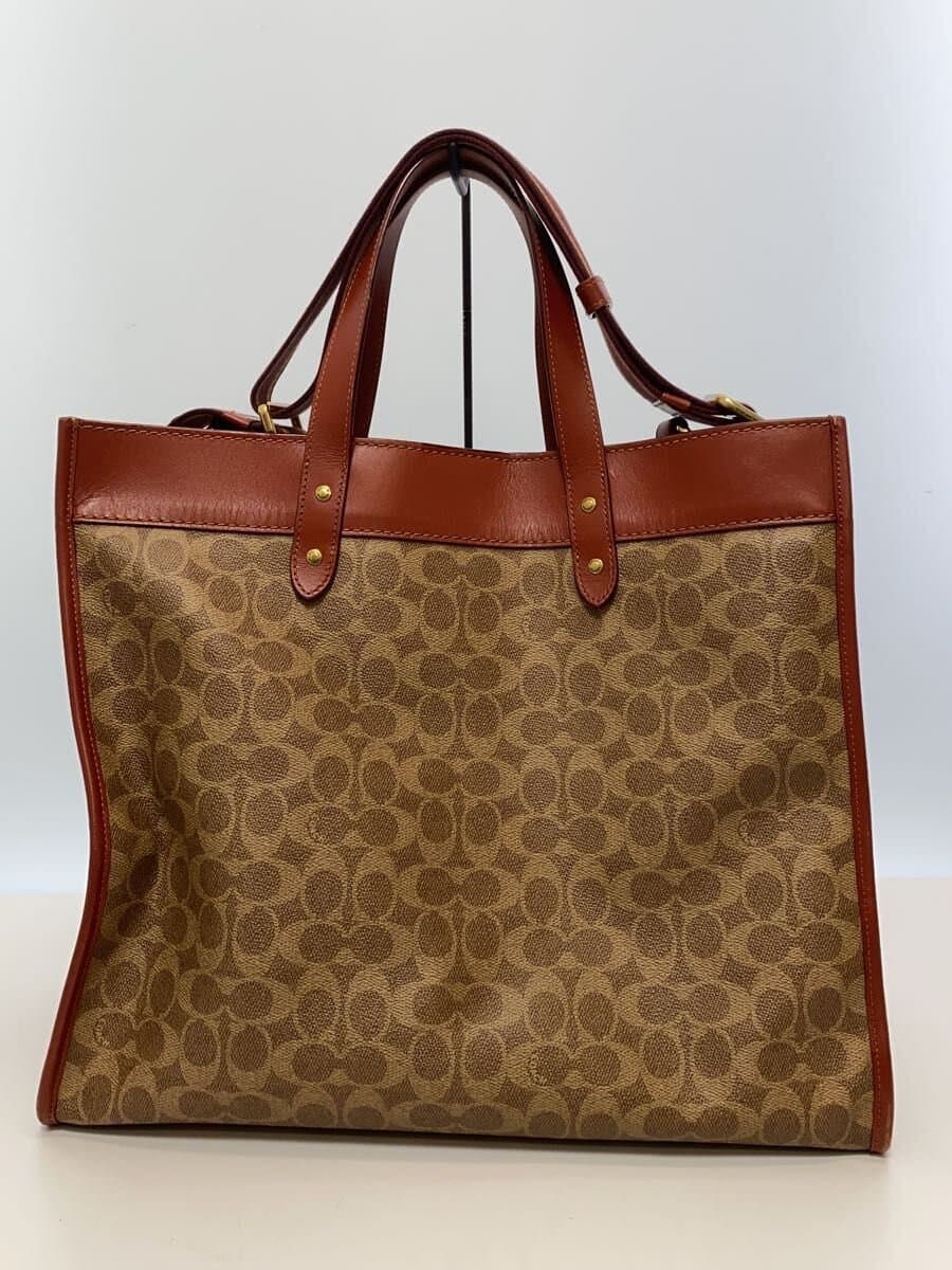 COACH Tote Bag BRW All Over Pattern C6676 3