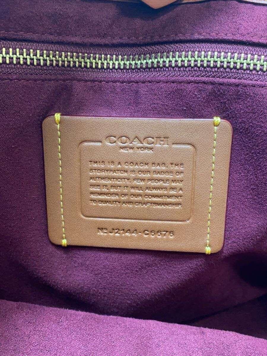 COACH Tote Bag BRW All Over Pattern C6676 5