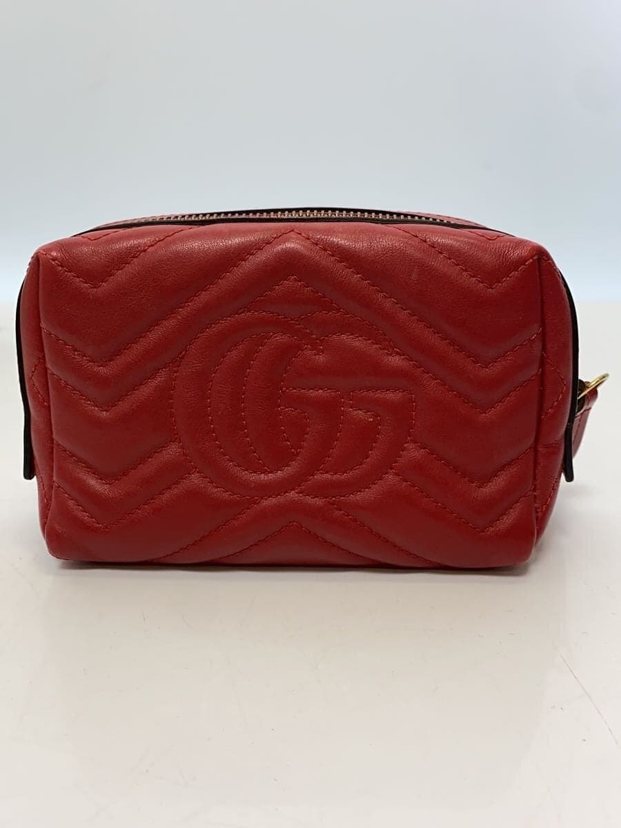 GUCCI Pouch_GG Marmont _Quilted Heart RED 3
