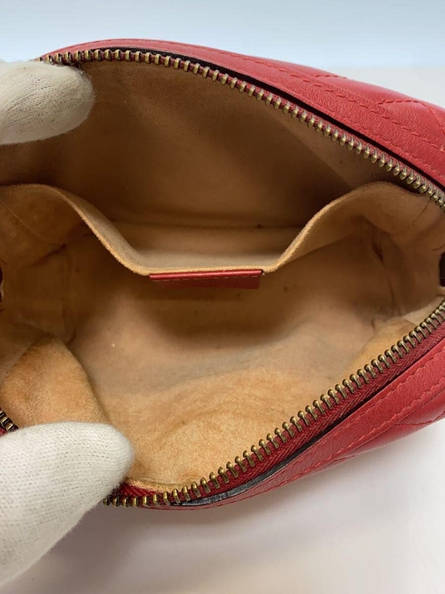 GUCCI Pouch_GG Marmont _Quilted Heart RED 6