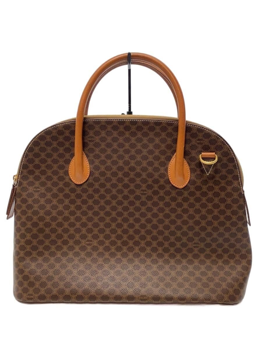 CELINE Handbag Leather BRW All Over Pattern MC96
