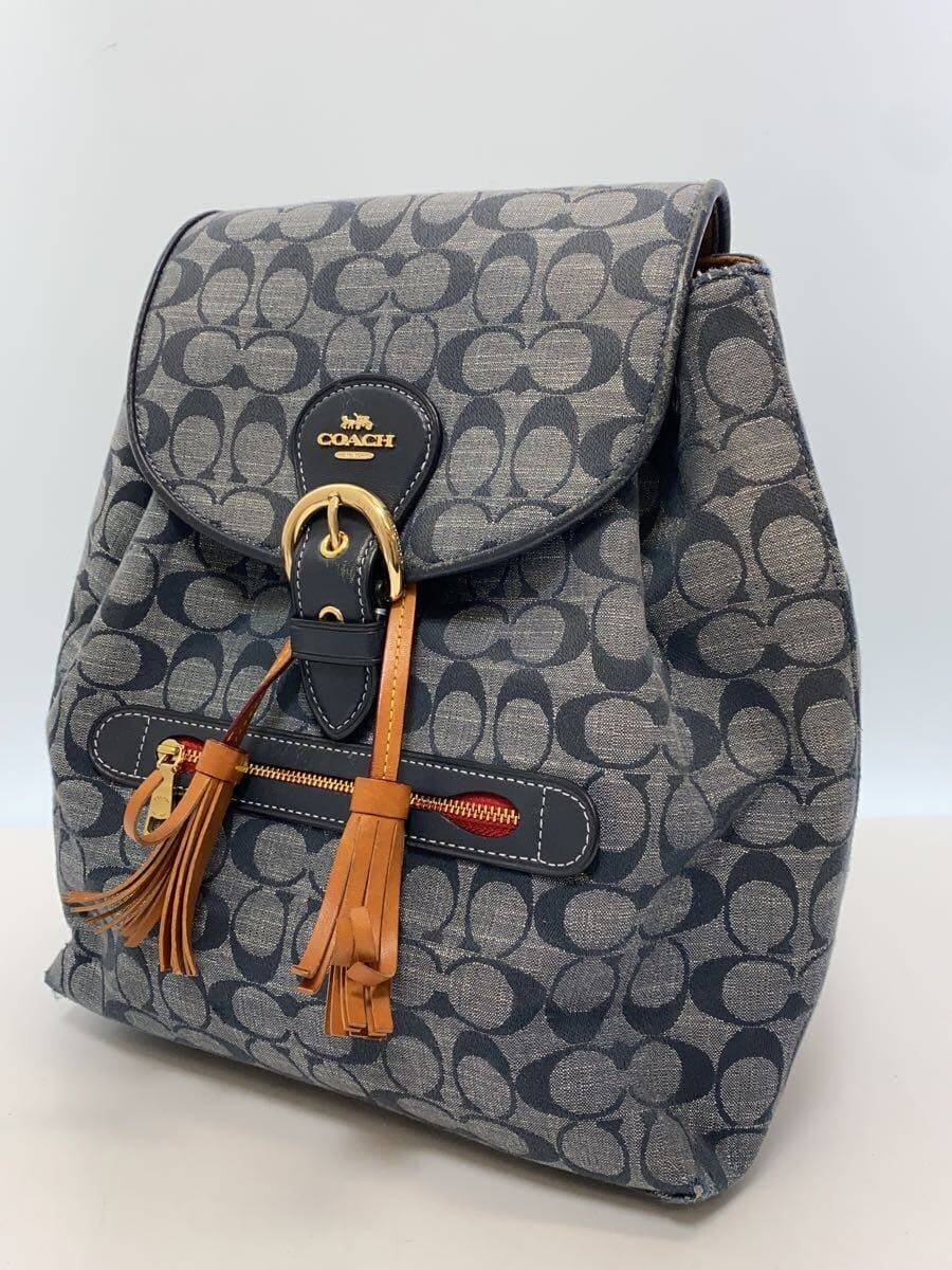 COACH Backpack IDG All Over Pattern C8162 Strap Damage Corner Wear 2