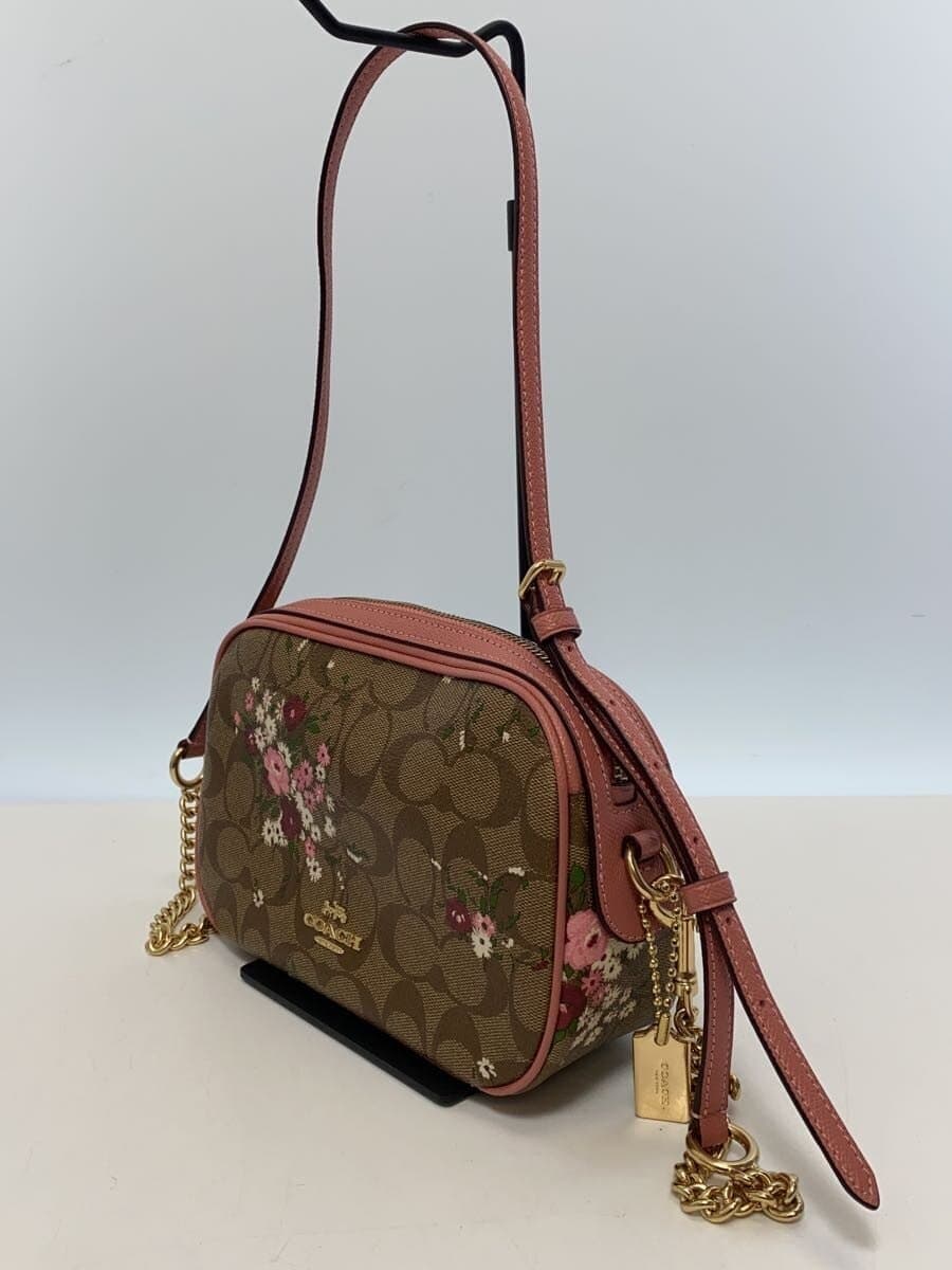 COACH Shoulder Bag Leather PNK All Over Pattern F29732 2