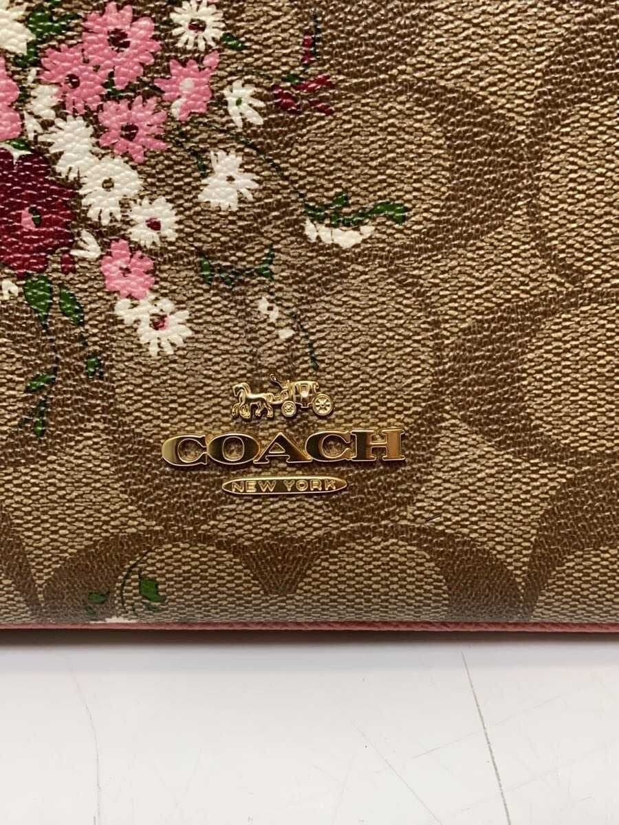 COACH Shoulder Bag Leather PNK All Over Pattern F29732 5