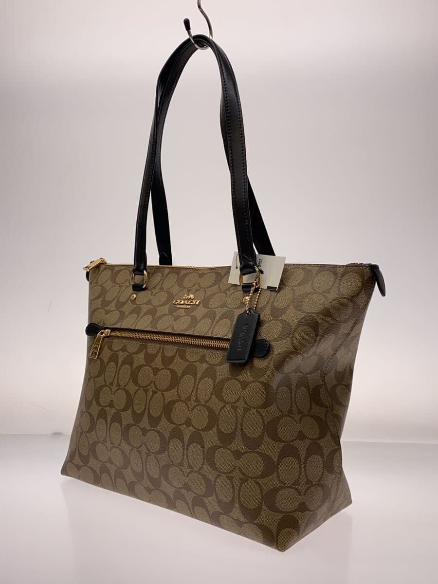 COACH Gallery Tote Signature Beige PVC BRW Allover Pattern F79609 IMCBI 2