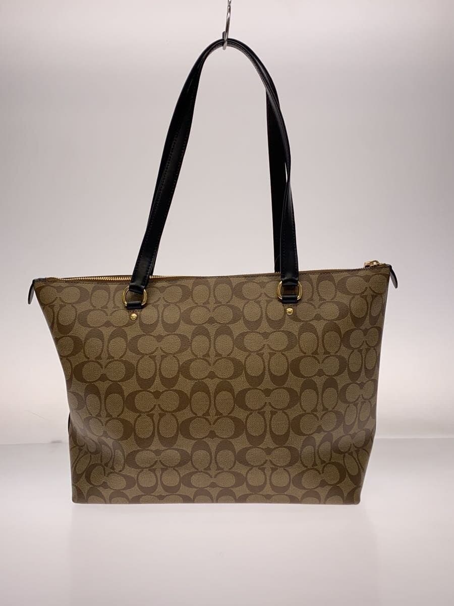 COACH Gallery Tote Signature Beige PVC BRW Allover Pattern F79609 IMCBI 3