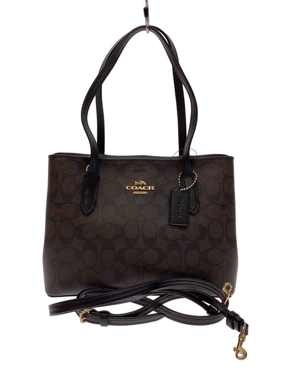 COACH Mini Avenue Carryall Signature Brown PVC BRW F73293 IMAA8