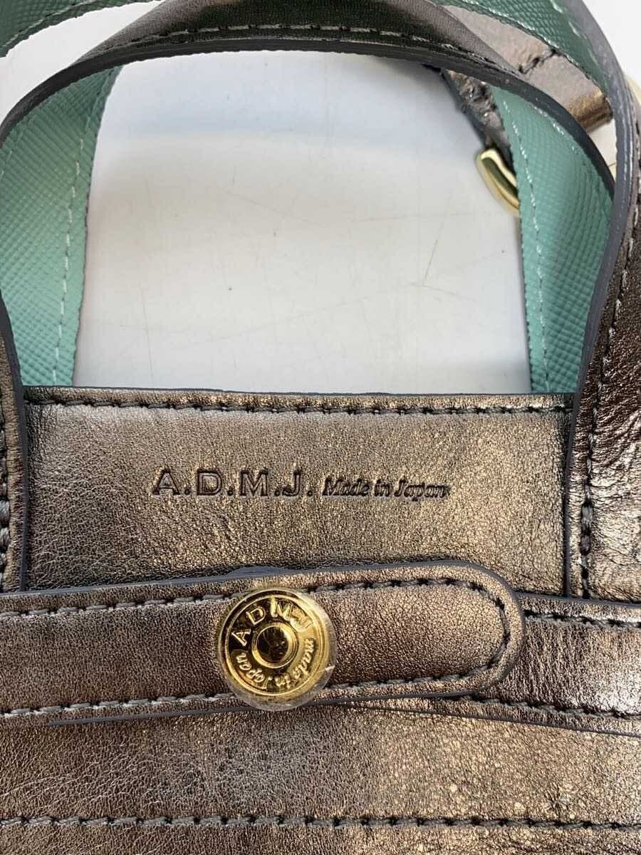 A.D.M.J. Shoulder Bag Leather GRY 5