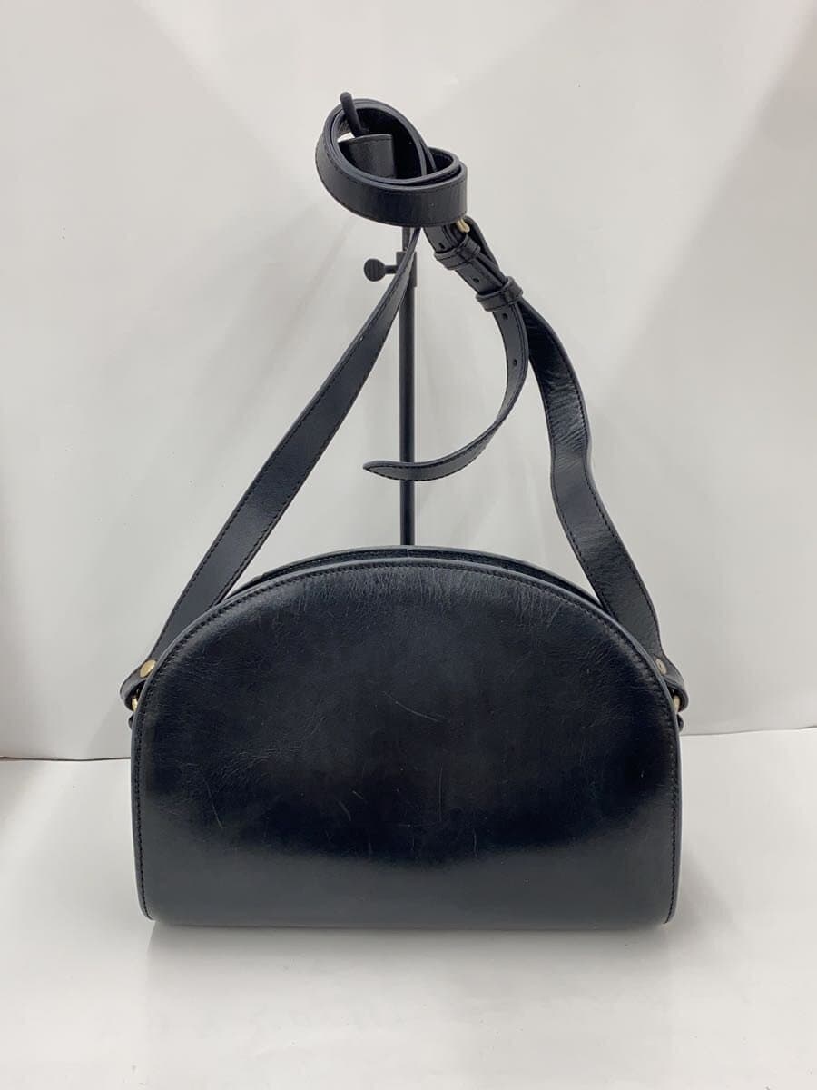A.P.C. Shoulder Bag Leather Black Plain 1217 3