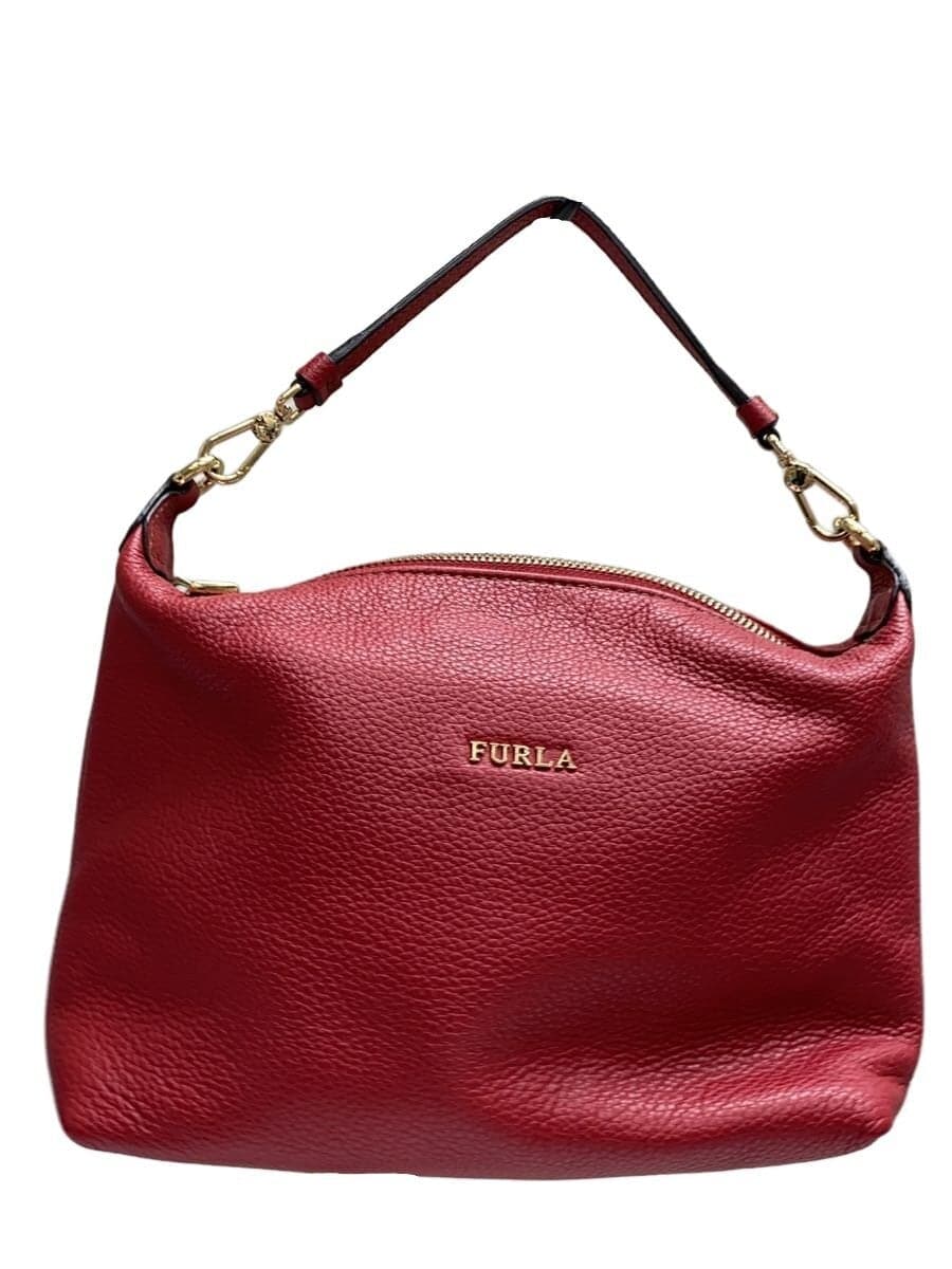 FURLA Handbag Leather RED