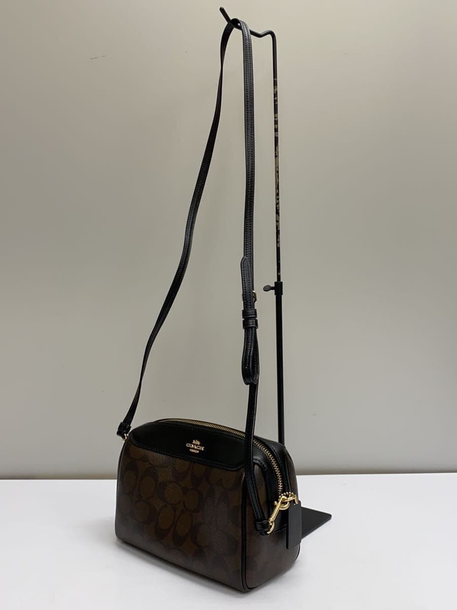 COACH Shoulder Bag PVC BRW All Over Pattern F77879 2