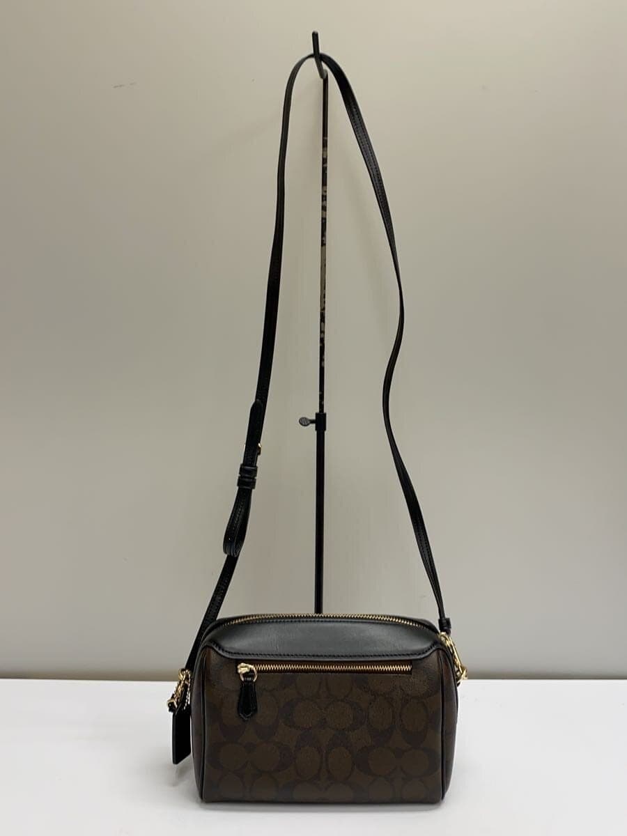 COACH Shoulder Bag PVC BRW All Over Pattern F77879 3