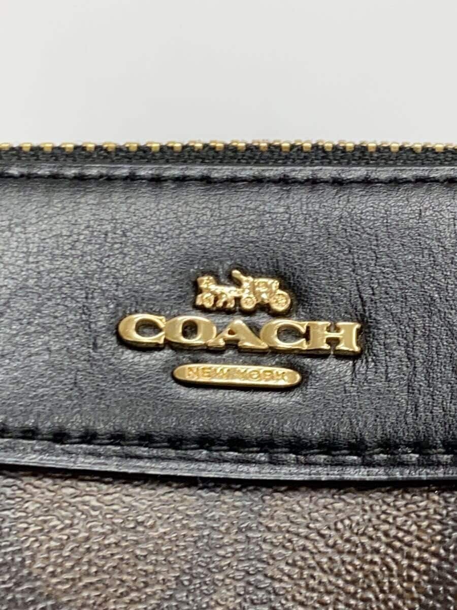 COACH Shoulder Bag PVC BRW All Over Pattern F77879 5