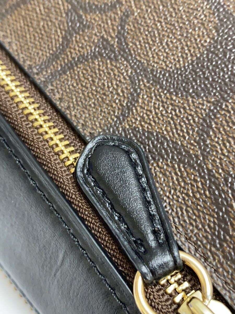 COACH Shoulder Bag PVC BRW All Over Pattern F77879 8