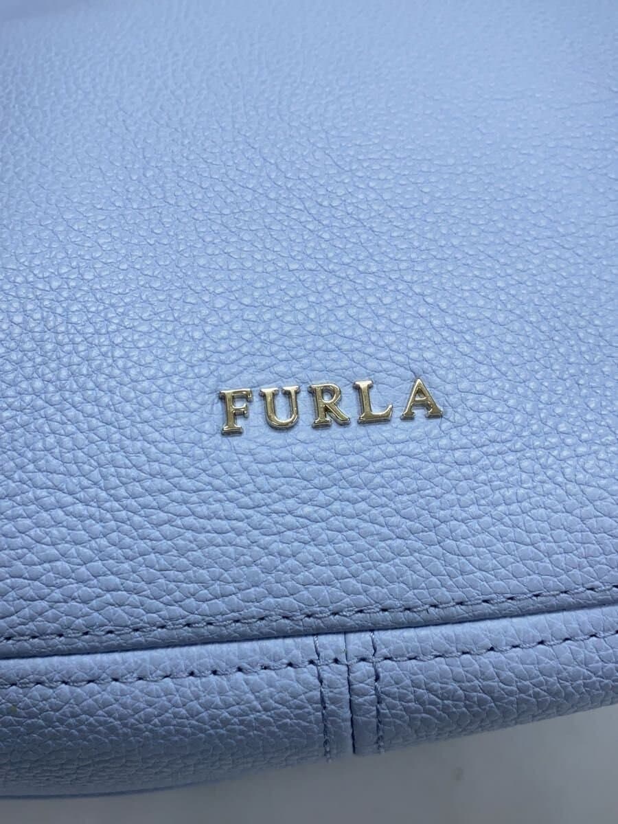 FURLA Shoulder Bag Leather BLU 5