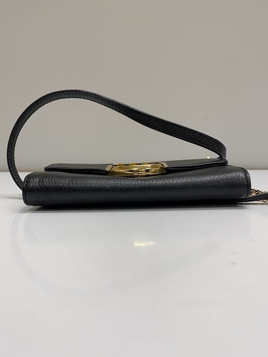 MICHAEL KORS Shoulder Bag Leather BLK AI-1505 4