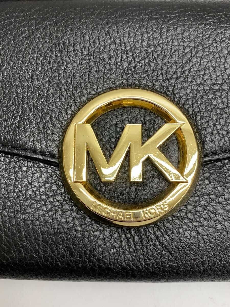 MICHAEL KORS Shoulder Bag Leather BLK AI-1505 5