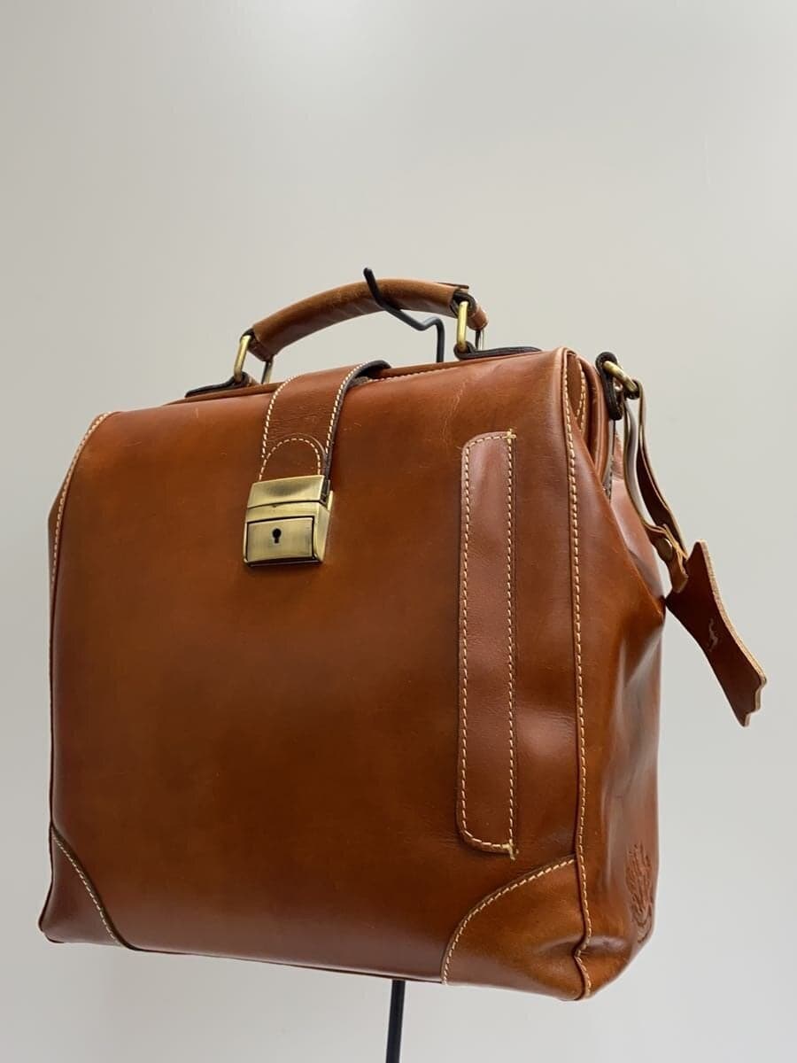 Other Brand herringbone Boston Bag Leather BRW Shoulder No Strap 2