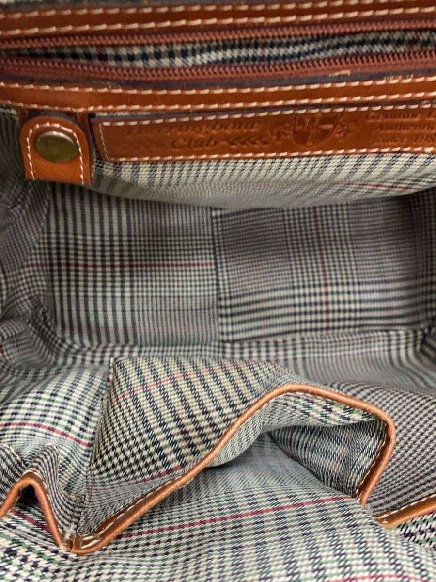 Other Brand herringbone Boston Bag Leather BRW Shoulder No Strap 6