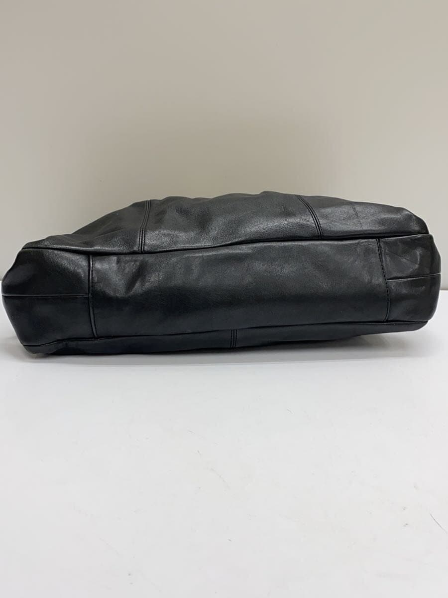COACH Shoulder Bag_All Leather Leather BLK ※Corner Wear 4