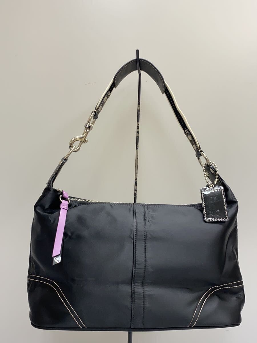 COACH Shoulder Bag Nylon BLK F11669 ※Inside Stain 、Soil 、Discoloration 3
