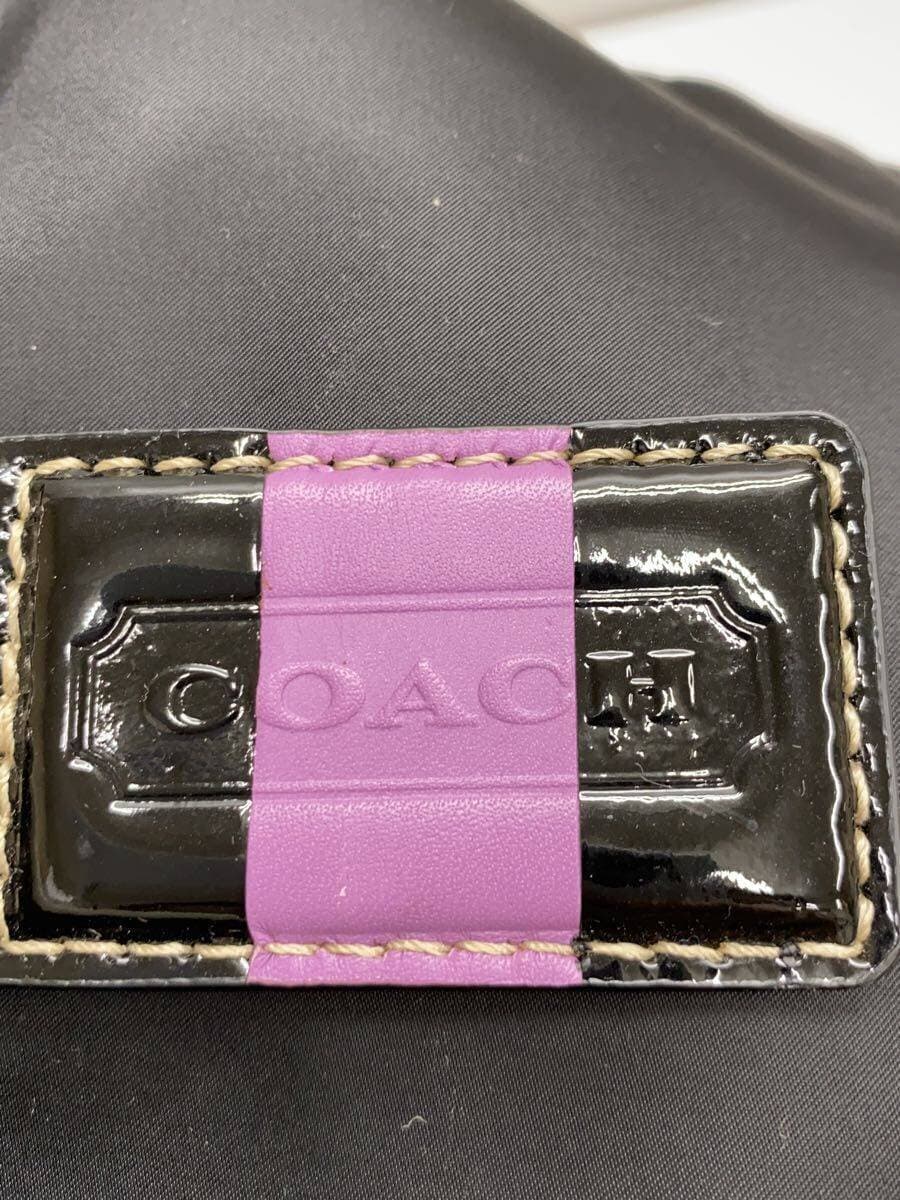 COACH Shoulder Bag Nylon BLK F11669 ※Inside Stain 、Soil 、Discoloration 5