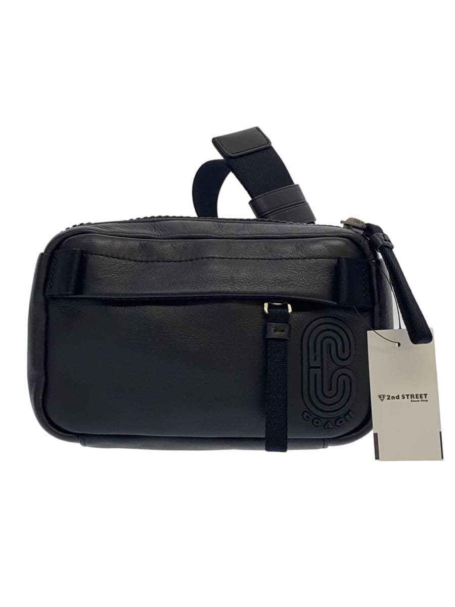 COACH Mini Edge Belt Bag Leather BLK