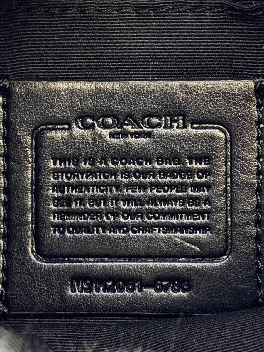 COACH Mini Edge Belt Bag Leather BLK 5