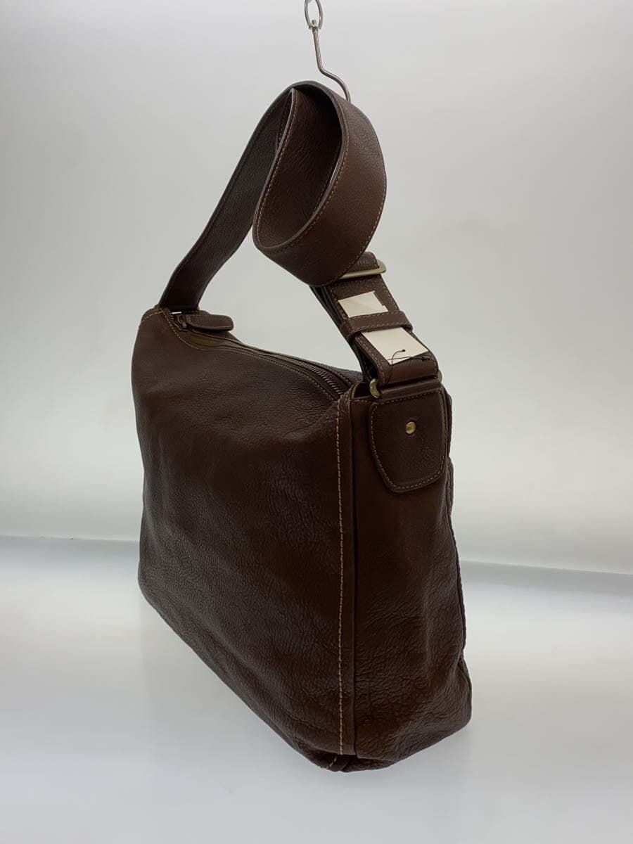 Tsuchiya Kaban Shoulder Bag Leather BRW Plain 2