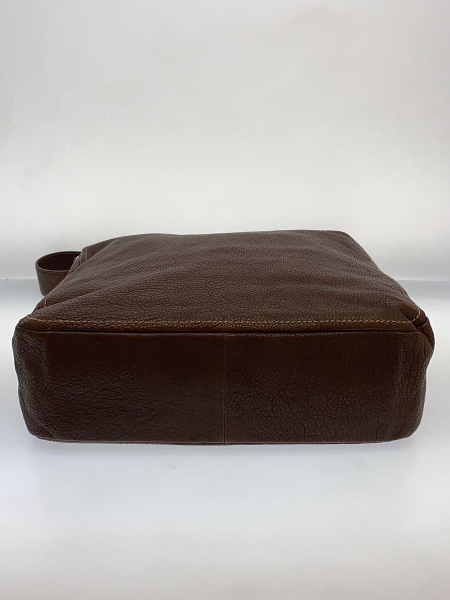 Tsuchiya Kaban Shoulder Bag Leather BRW Plain 4