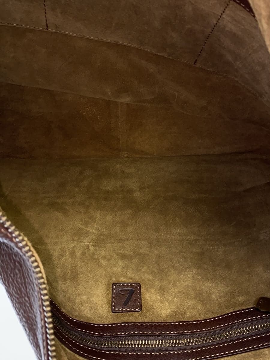 Tsuchiya Kaban Shoulder Bag Leather BRW Plain 6