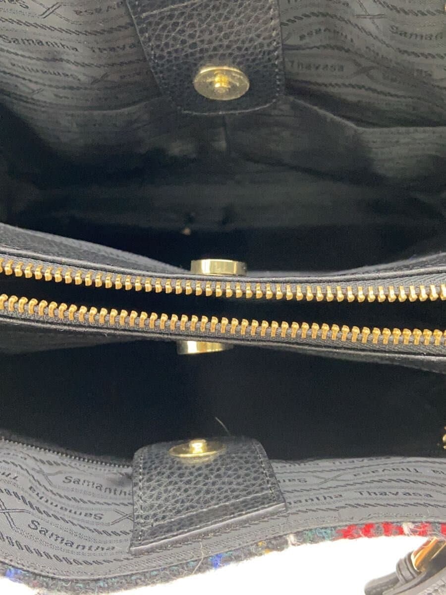 Samantha Thavasa x HARRIS TWEED Shoulder Bag BLK 6