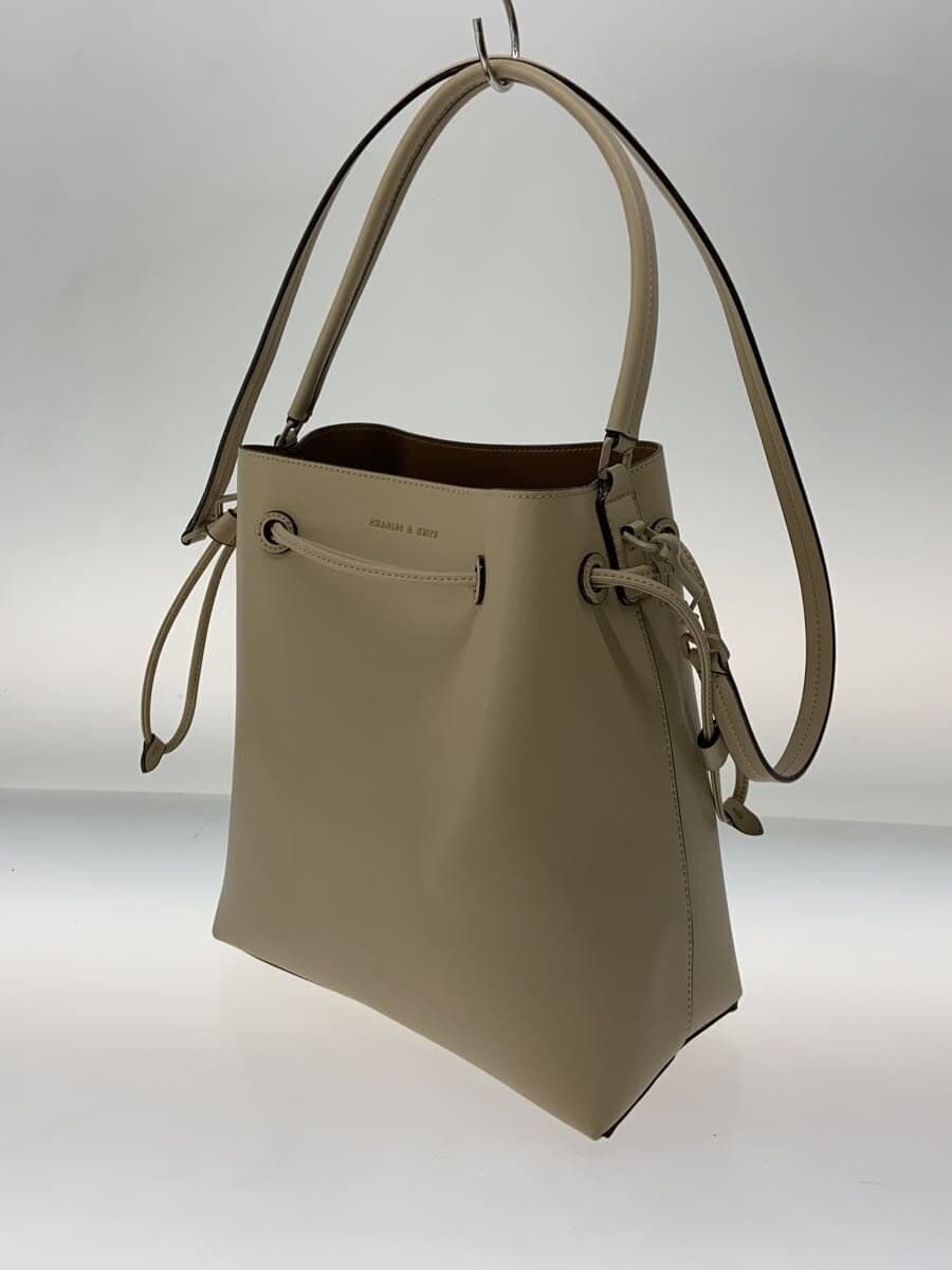 CHARLES&KEITH Tote Bag Faux Leather BEG 2