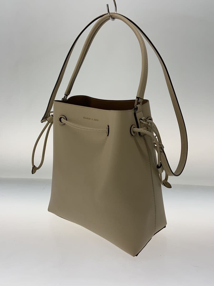 CHARLES&KEITH Tote Bag Faux Leather BEG 2