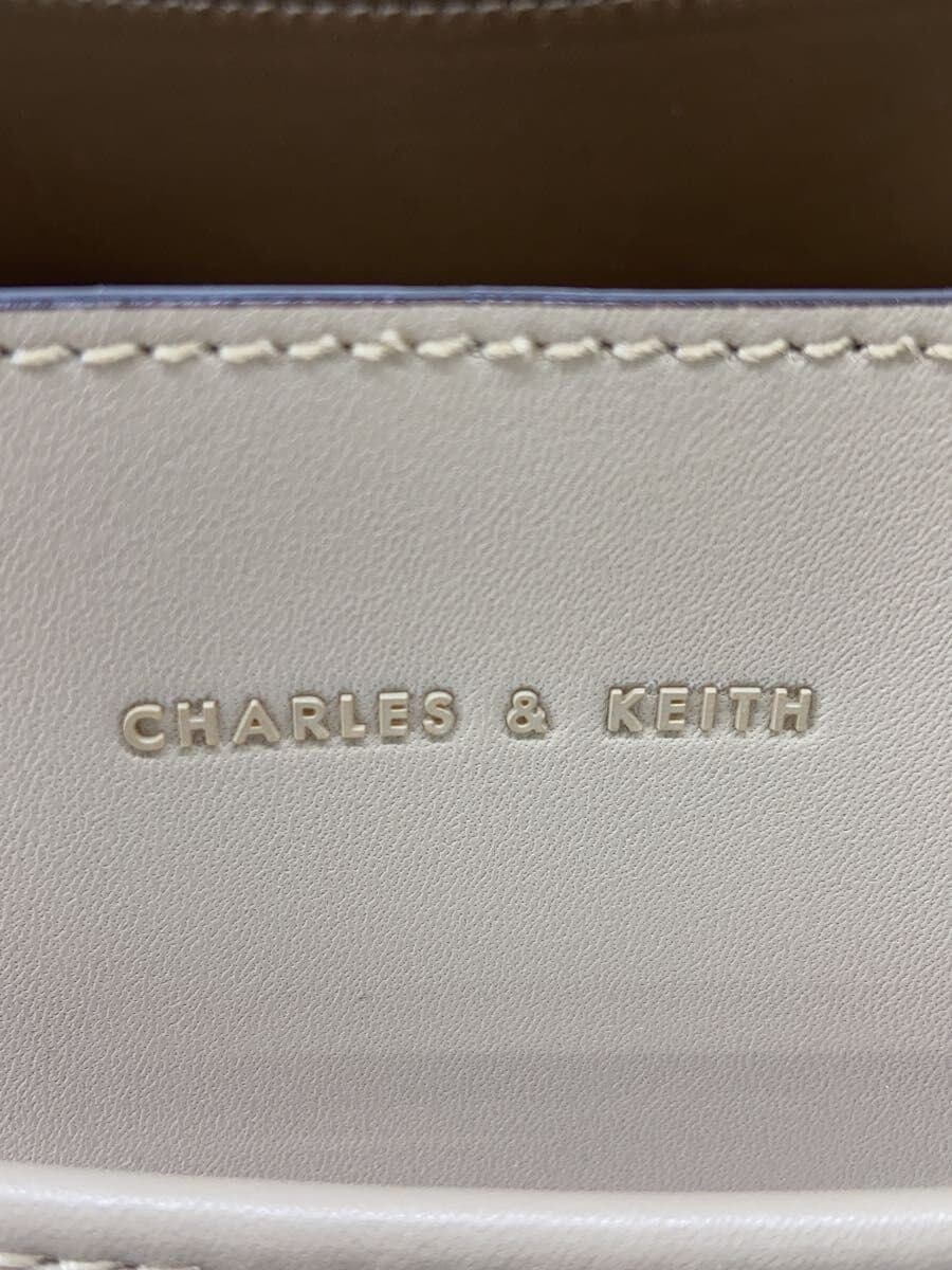 CHARLES&KEITH Tote Bag Faux Leather BEG 5