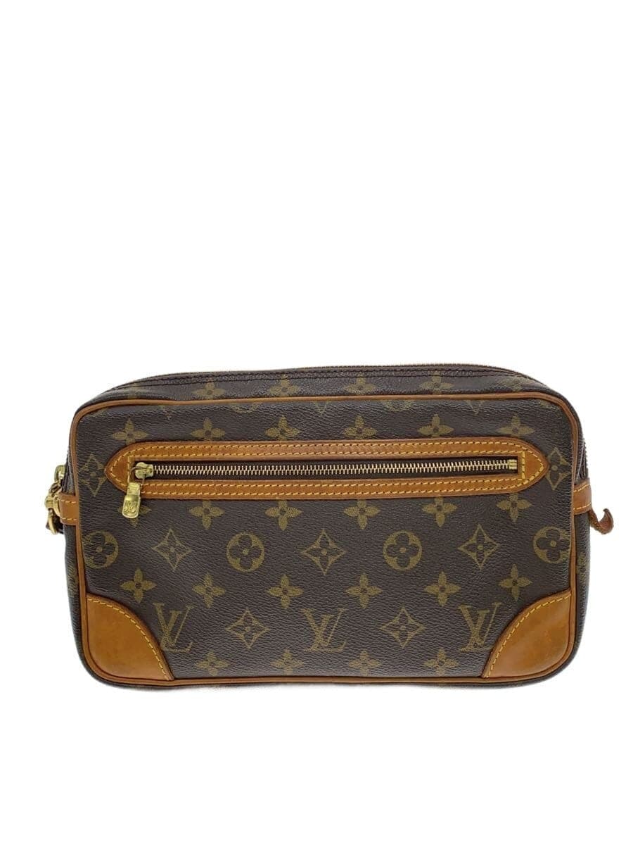 LOUIS VUITTON Marly Dragonne GM Monogram Canvas PVC BRW LOUIS VUITTON M51825
