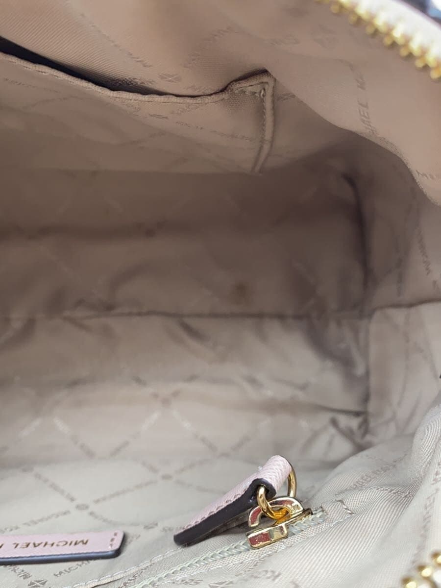 MICHAEL KORS Shoulder Bag Leather BEG DB-1811 8