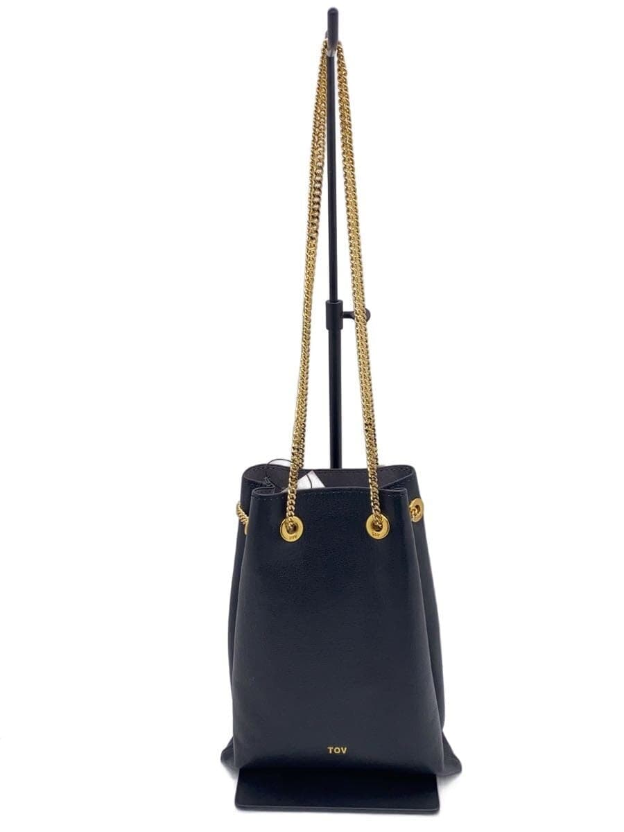 tov Shoulder Bag Leather BLK Solid