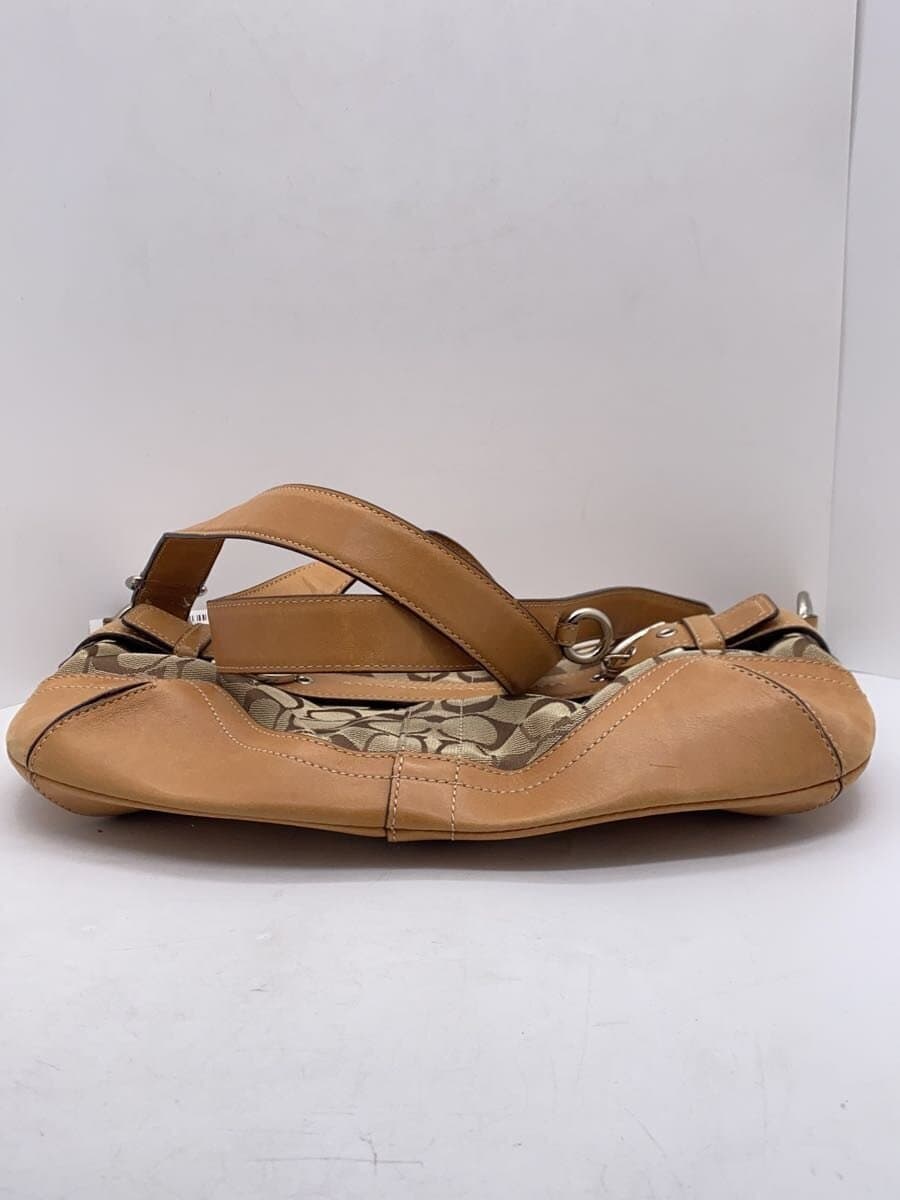 COACH Shoulder Bag Canvas KHK 4