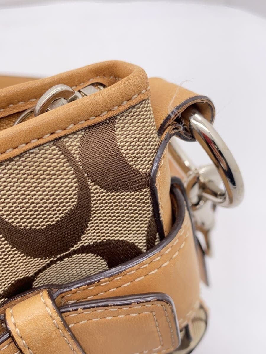 COACH Shoulder Bag Canvas KHK 7