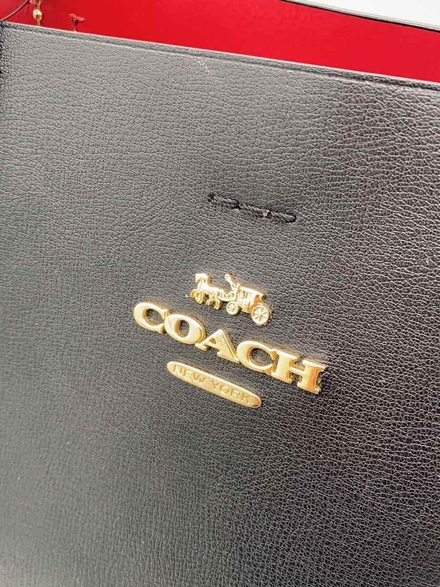 COACH Shoulder Bag Leather BLK Solid F31535 5