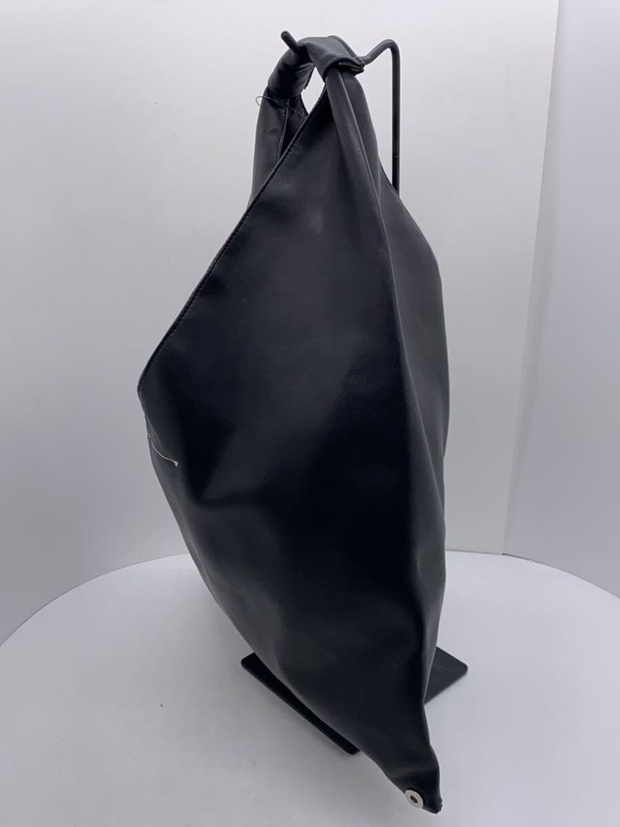 MM6 Tote Bag Leather BLK Solid 2