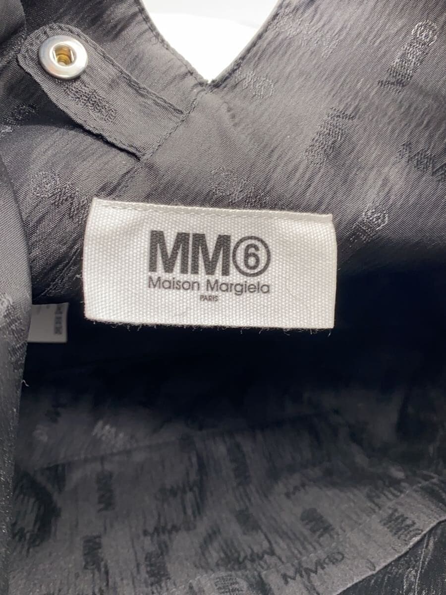 MM6 Tote Bag Leather BLK Solid 5