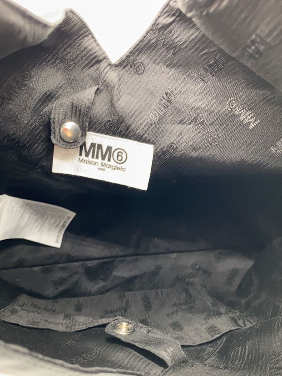 MM6 Tote Bag Leather BLK Solid 6