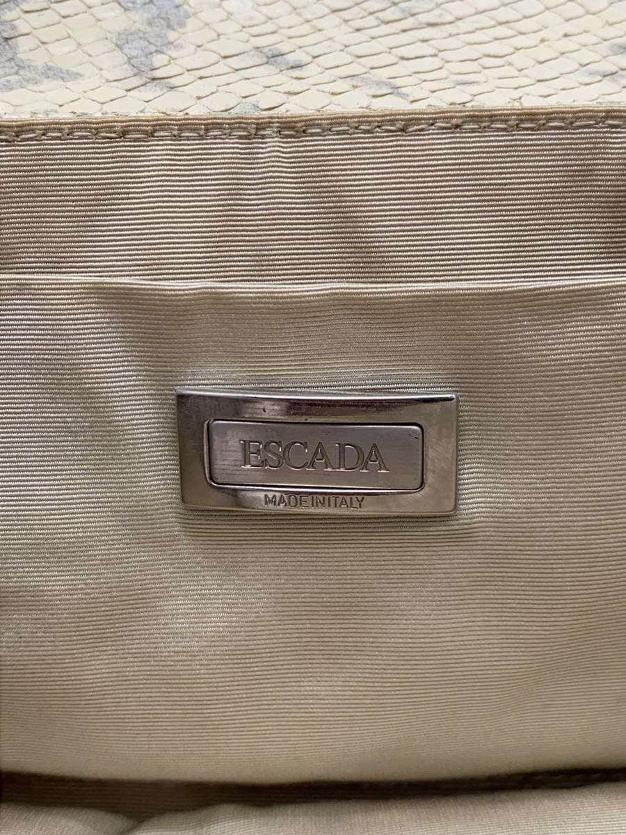 ESCADA Shoulder Bag Leather WHT 4