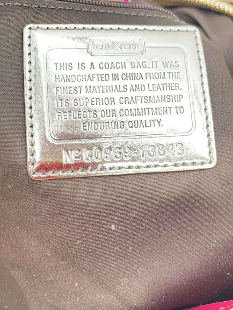 COACH Tote Bag PNK All Over Pattern C0969-13843 8