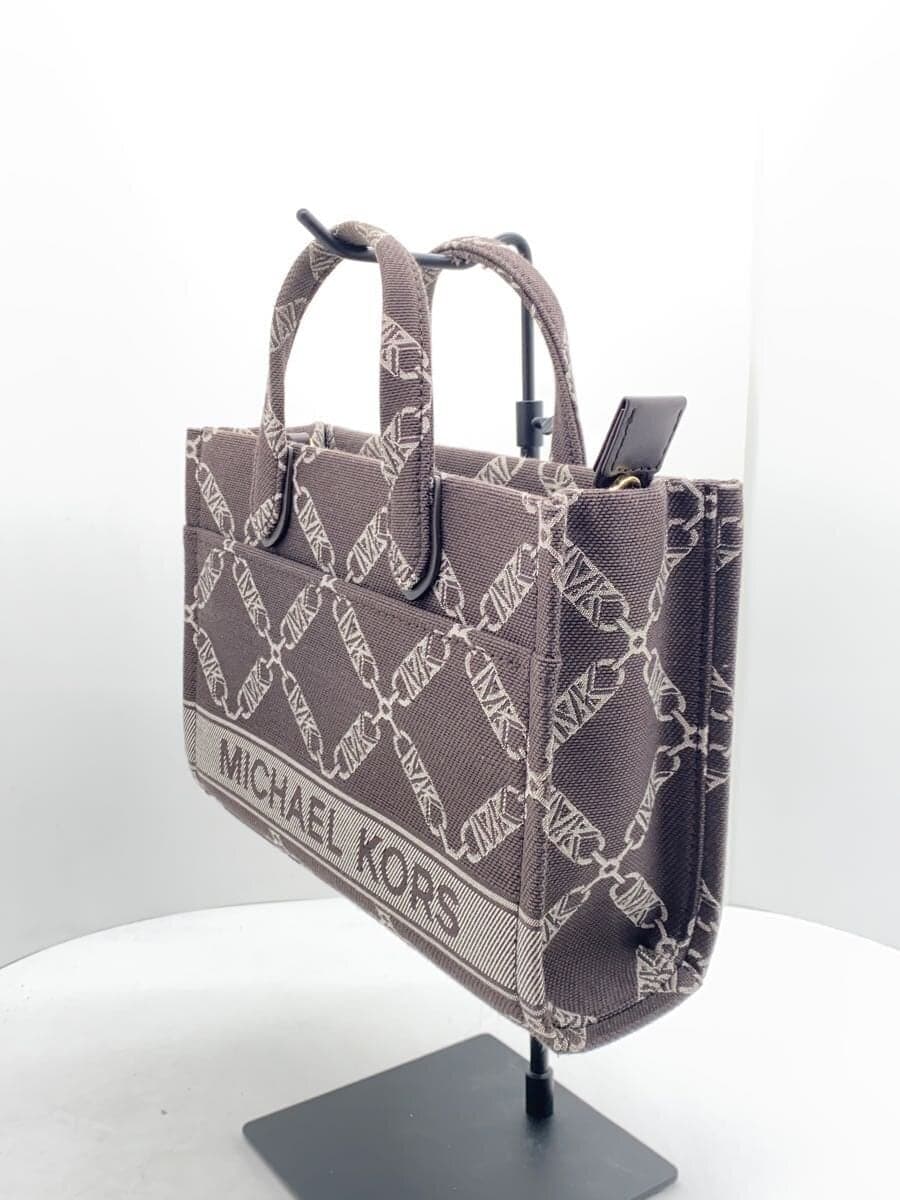 MICHAEL KORS Shoulder Bag Canvas BRW All Over Pattern ce-2303 2
