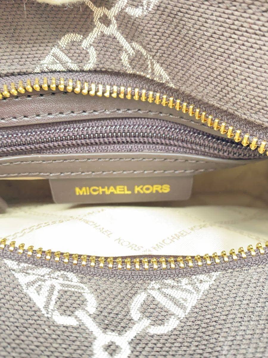 MICHAEL KORS Shoulder Bag Canvas BRW All Over Pattern ce-2303 5