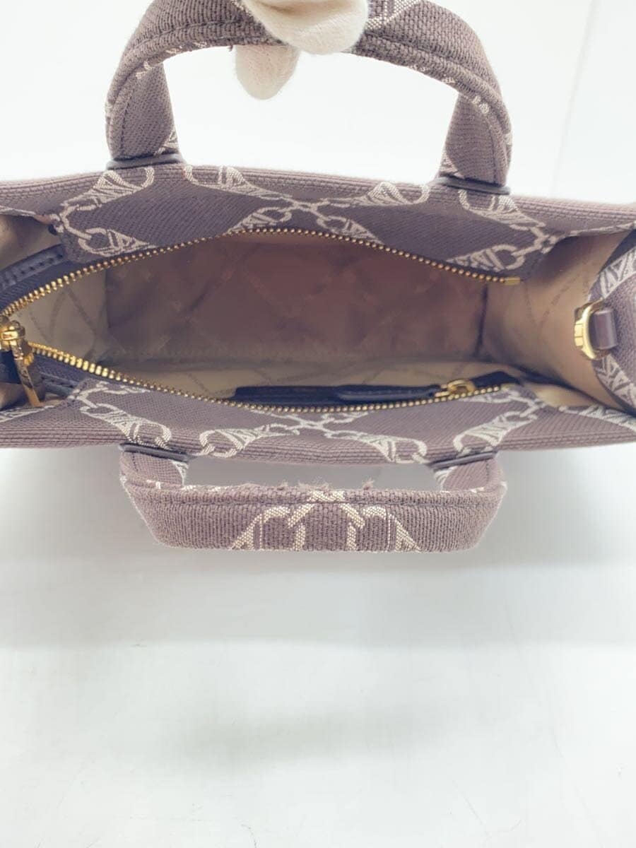 MICHAEL KORS Shoulder Bag Canvas BRW All Over Pattern ce-2303 6